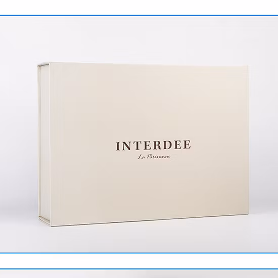 Cartone pieghevole cosmetici trucco gioielli vestiti scatola di imballaggio regalo di carta magnetica per orologio confezione regalo festival festa di nozze con nastro