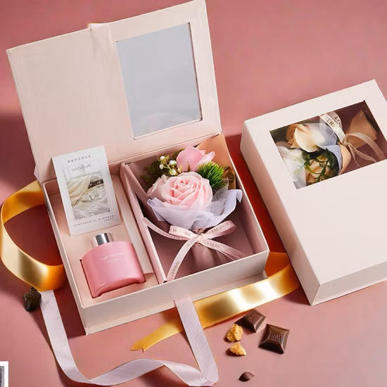 Scatola per imballaggio in carta di cartone con scatola personalizzata per orologio al cioccolato